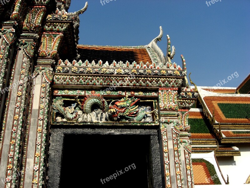 Bangkok Thailand Royal Palace Building Structure