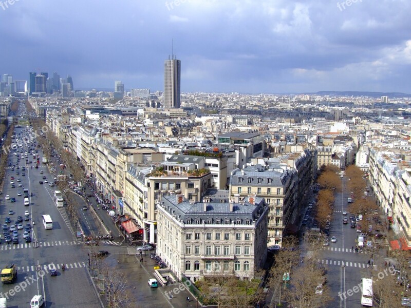 Paris France City Urban Buildings