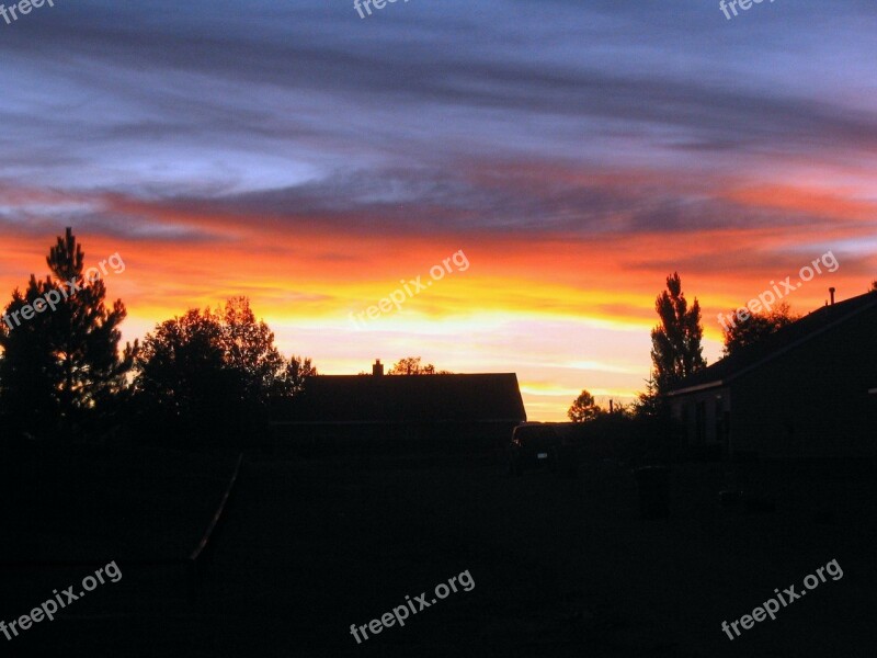 Sunset Clouds Evening Abendstimmung Evening Sky