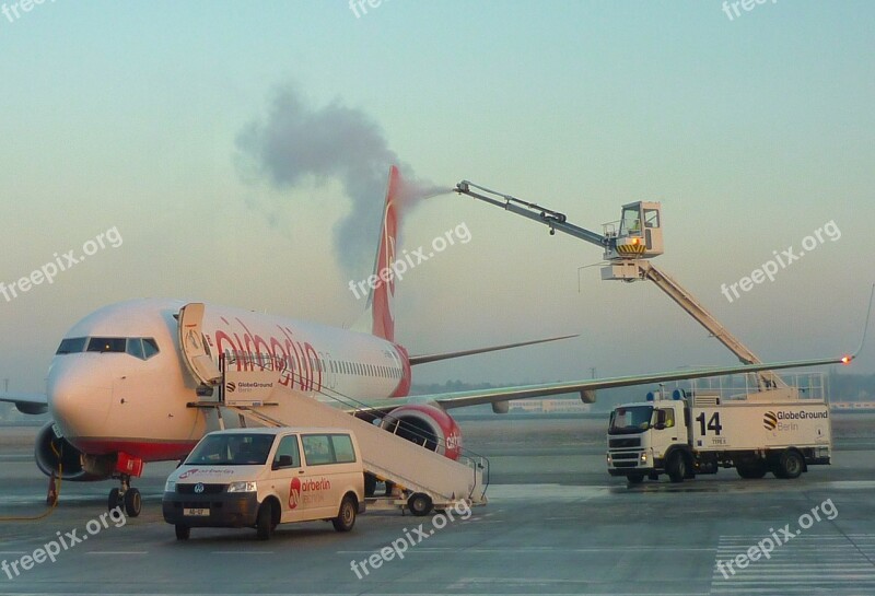 Airport Berlin Germany De-icing Safety