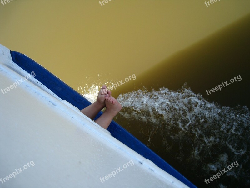 Sweden Channel Water Boat Feet