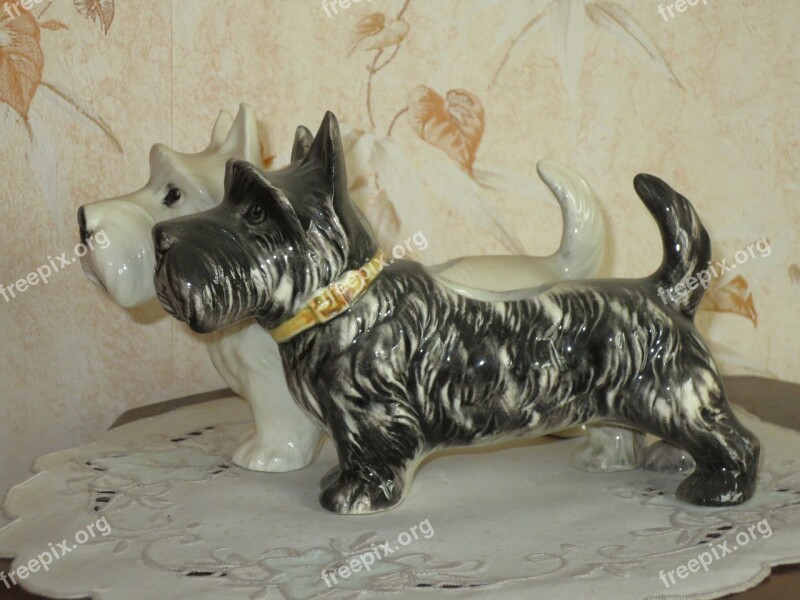 Dogs Ceramic Statues Kitch Free Photos