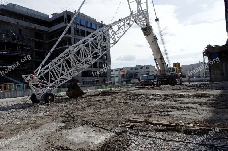 Construction Site Construction Equipment Backhoe Free Photos