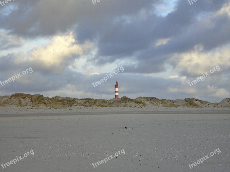 Amrum Beach Island Wide Lighthouse