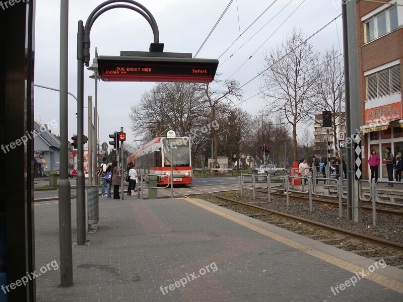 Tram Stop Waiting Time Cologne Free Photos