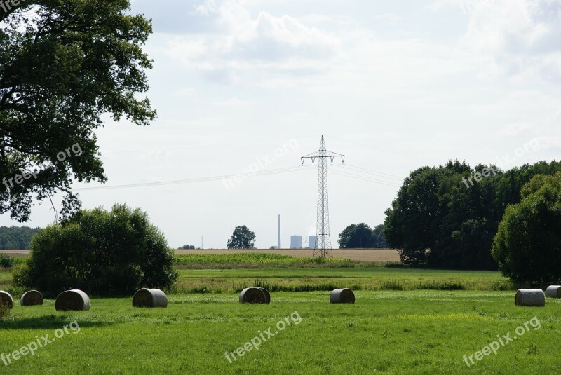 Agriculture Straw Hay Bale Meadow