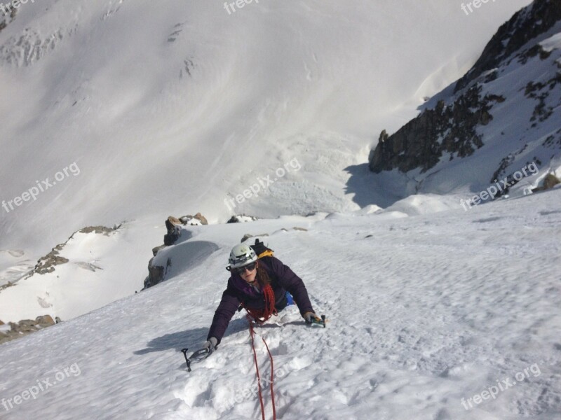 Mountain Snow Mont Blanc Mountaineering Ice Climbing