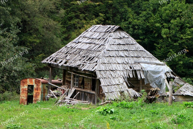 Abandoned Cerna Valey House Mountain Old