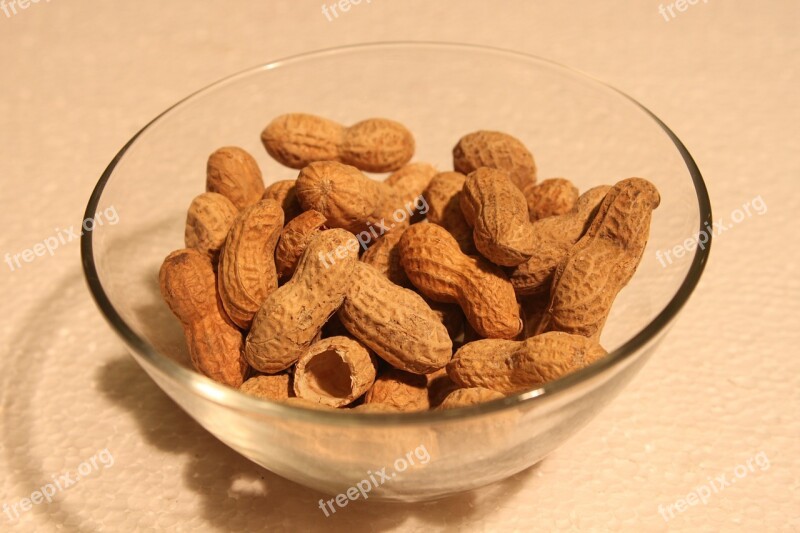 Clear Dish Glass Peanut Roasted