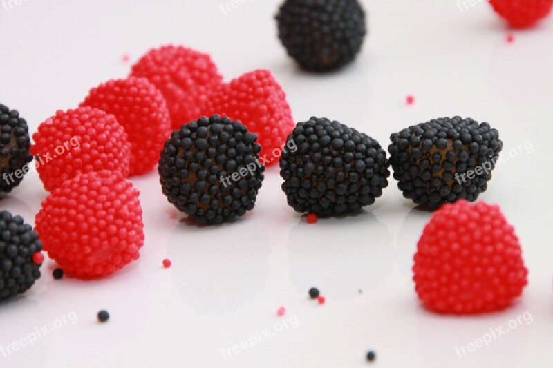 Black Blackberries Candy Chewy Flavored