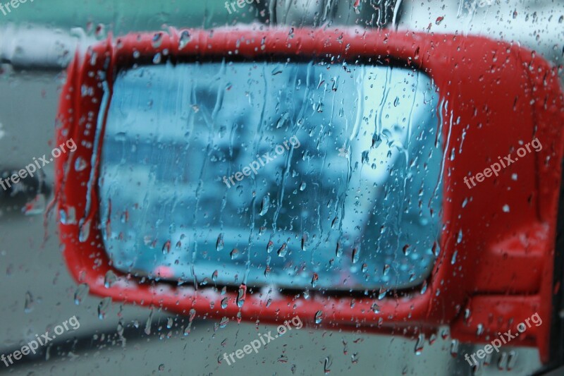 Blurred Car Dripping Droplets Foggy