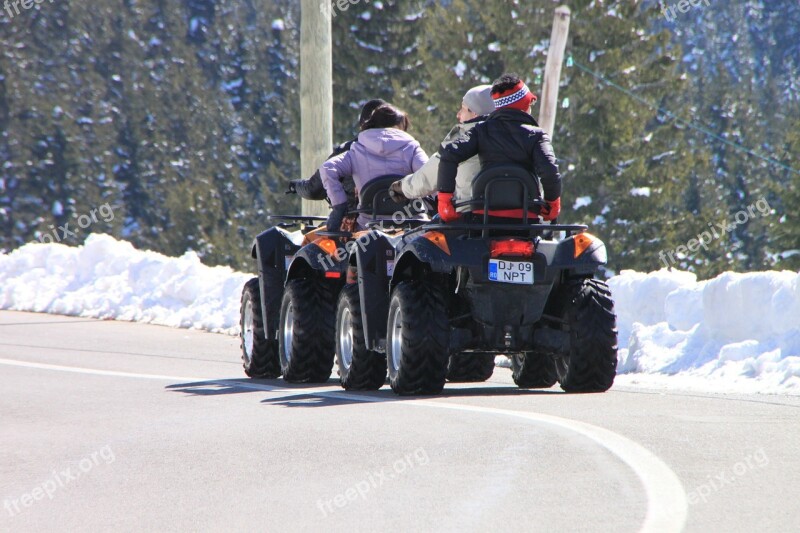 Atv Cold Off Road Road Snow