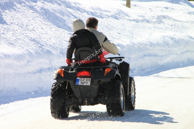 Atv Cold Off Road Road Snow