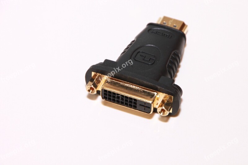 Adapter Converter Dvi Gold Hdmi