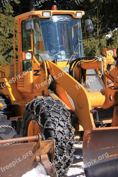 Backhoe Cold Digger Snowplow Loader