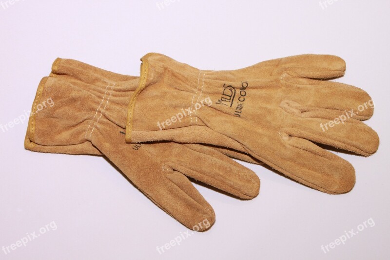 Gloves Leather Mechanic Safety Work