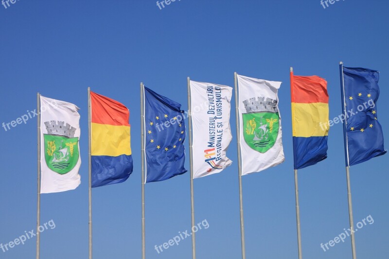 Beach Colored Country Flags Neptune