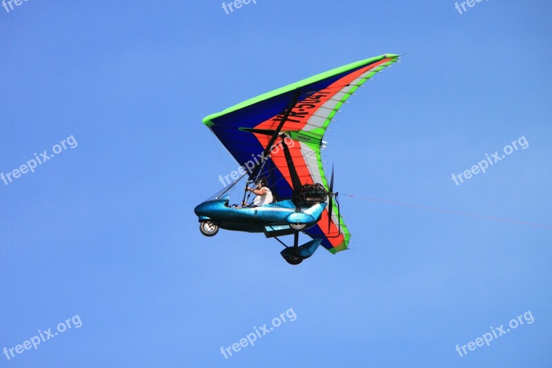 Aeroplanes Aircraft Blue Light Recreational