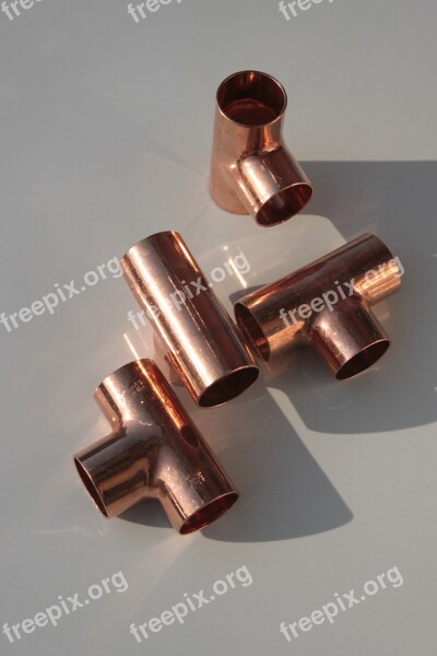 Copper Equal Fittings Joints Metal