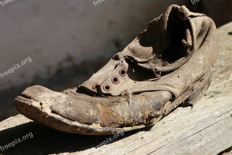 Damage Dirty Old Rusty Shoes