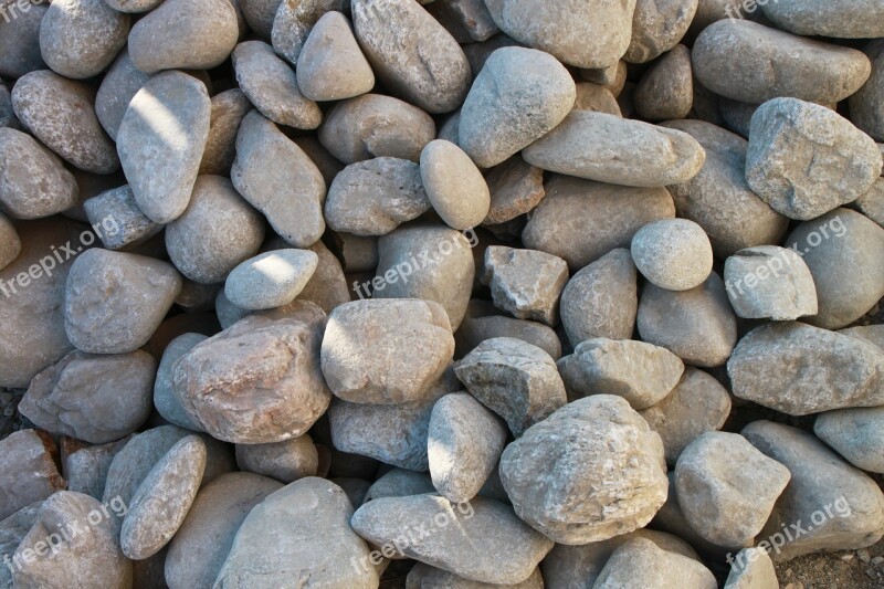 Boulders Close-up Pebbles Pile Rocks