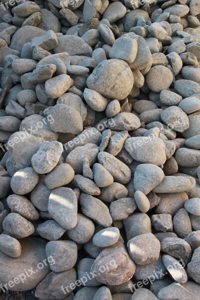 Boulders Close-up Pebbles Pile Rocks