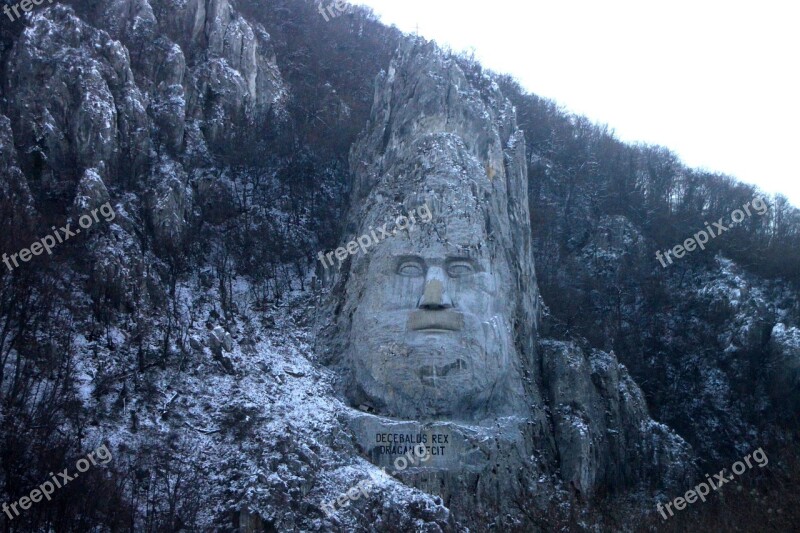 Carved Danube Monuments Mountain Mountainside