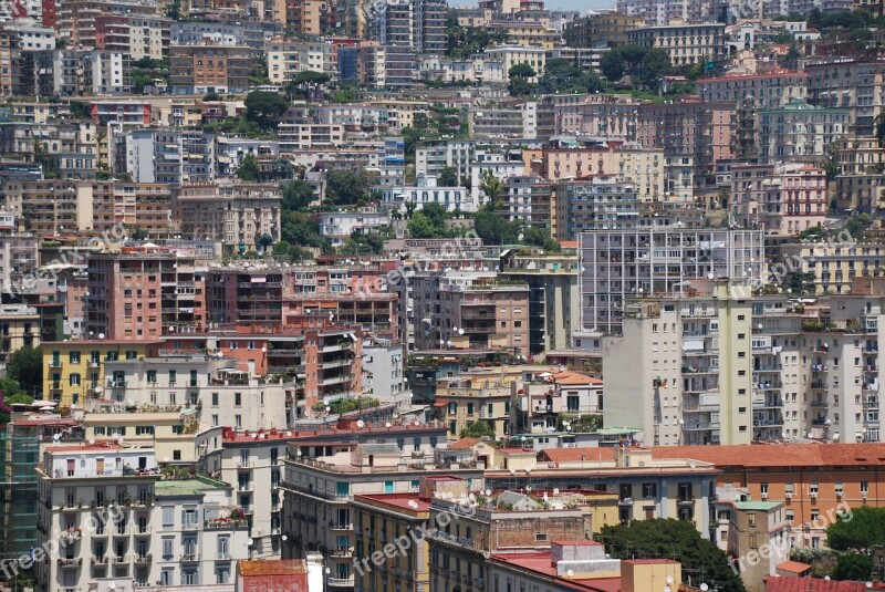 Buildings City Crowded Italy Naples