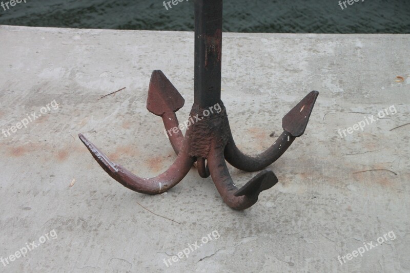 Anchors Heavy Iron Old Rusty