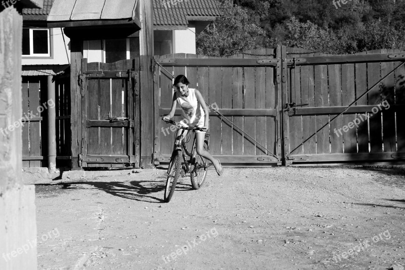 Bicycle Bikes Country Girls Riding