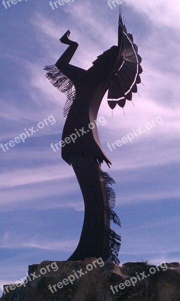 Wichita Kansas Sky Clouds Sculpture