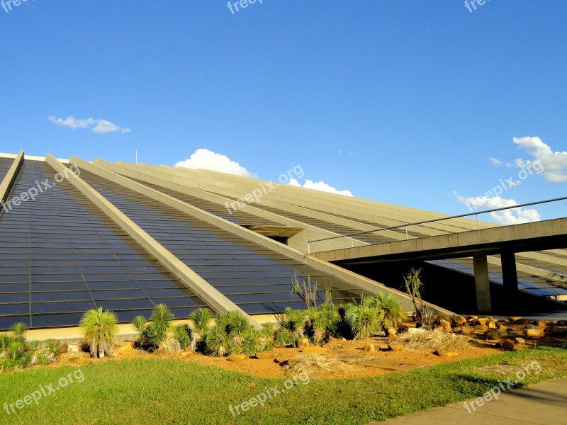 Brasilia Brazil Sky Clouds Building