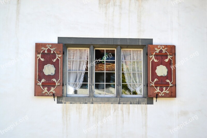 Window Switzerland Suiss Curtain Free Photos