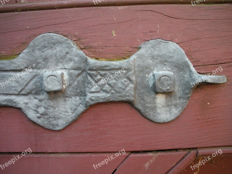 Port Bracket Handmade Pattern Iron Iron Nail