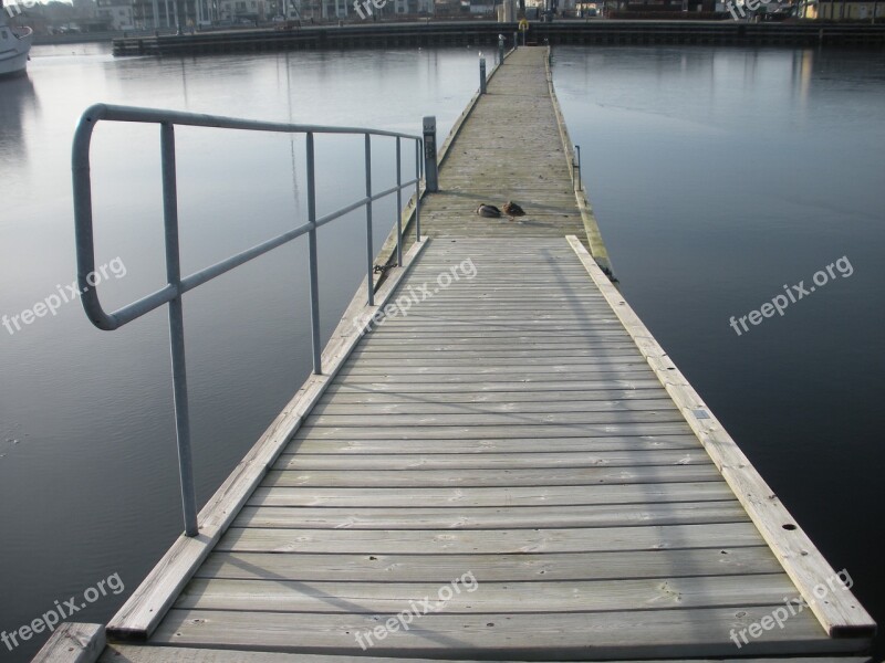 Jetty Wood Planks Grid Metal