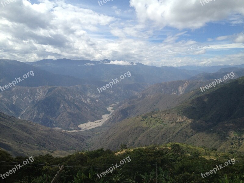 Cannon Mountain Santander Chicamocha Free Photos