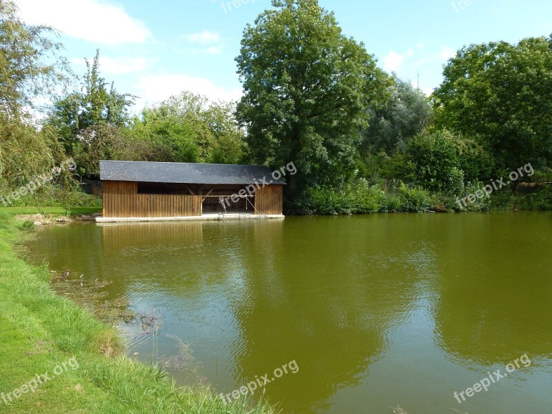 France Scenic Building Boathouse Forest