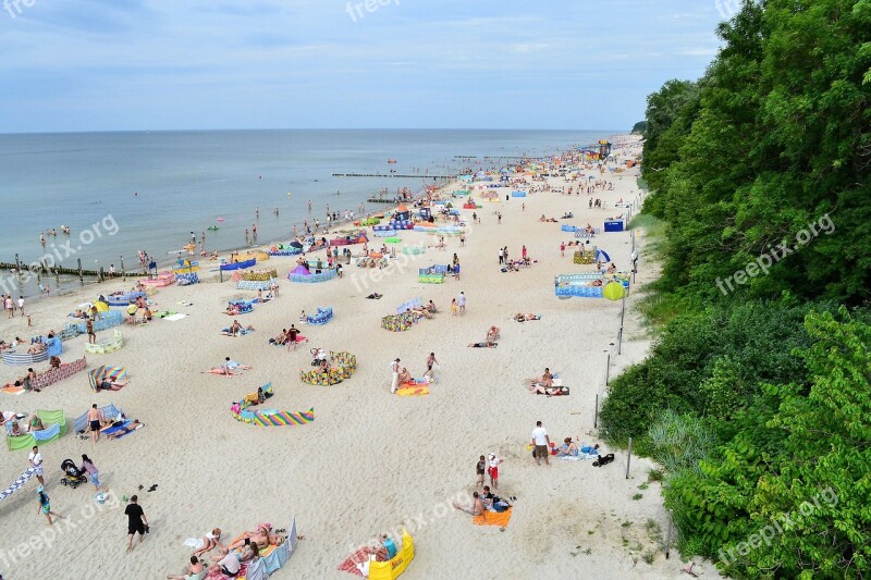 Rewal Beach Poland Sea Ocean Water