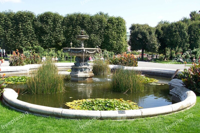 Vienna Austria Fountain Downtown Park