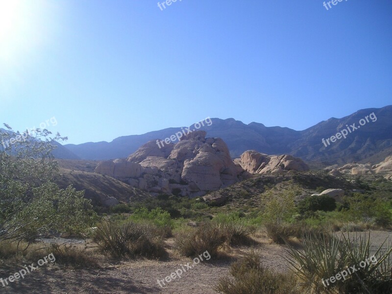 Red Rock Nevada Stones Desert