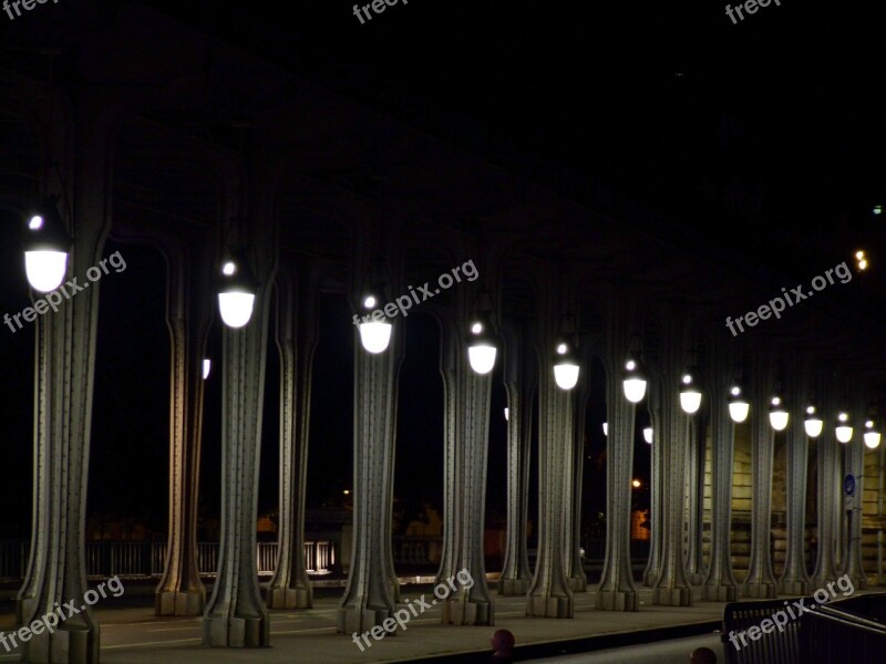 Paris France Evening Night Lights