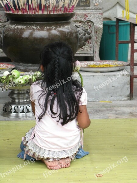 Ayuttaya Girl Temple Free Photos