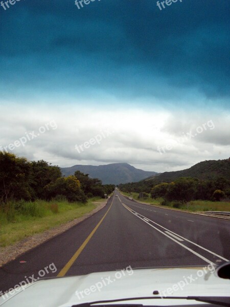 Road Africa Safari Jeep Sky