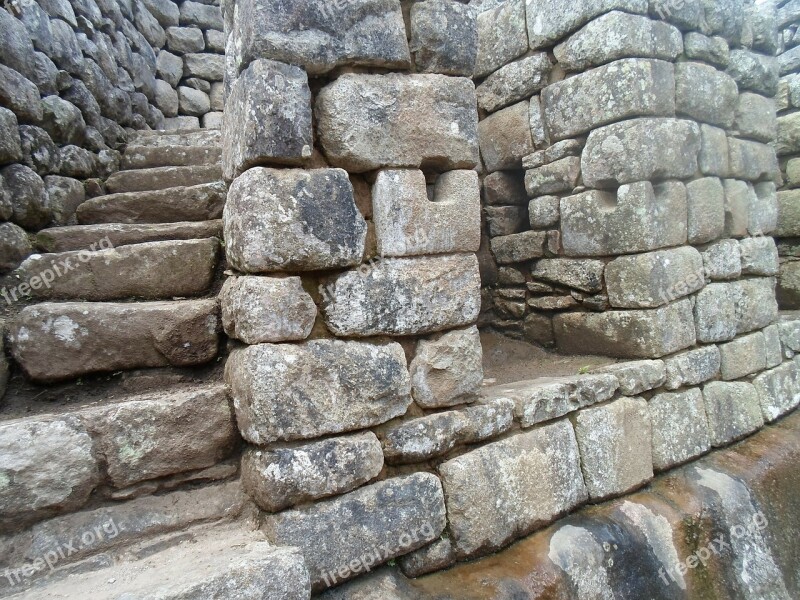 Heritage Archaeological Peru Machu Pichu Free Photos