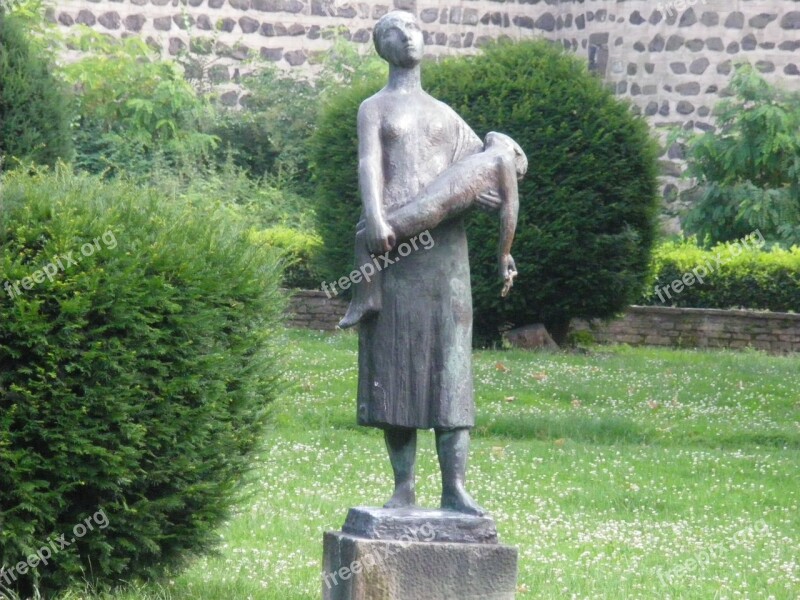 Monument Mother Mourning Sculpture Free Photos