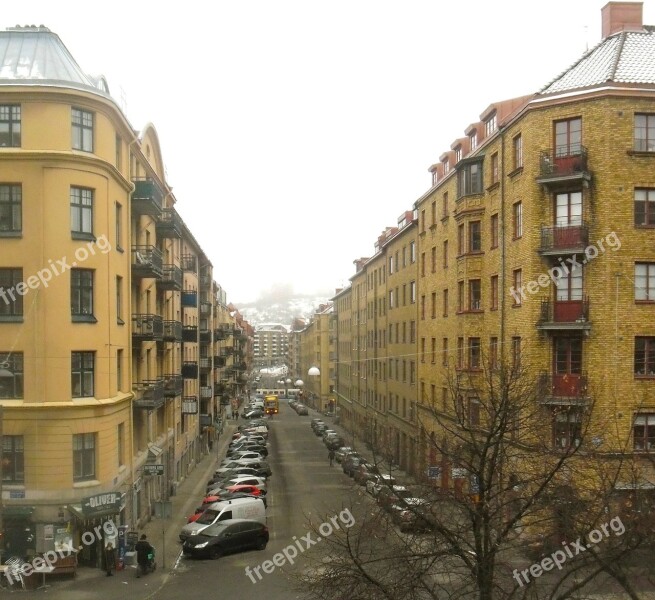 Olivedal Sweden City Buildings Street