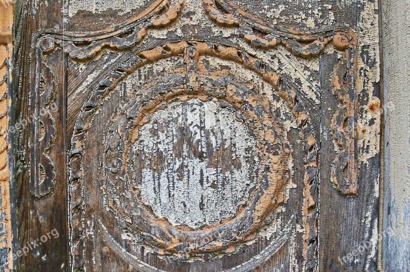 Old Door Door Input Weathered Ornament