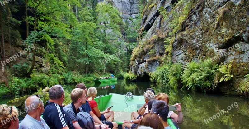 Hřensko Czech Switzerland Defile The Wild Gorge River