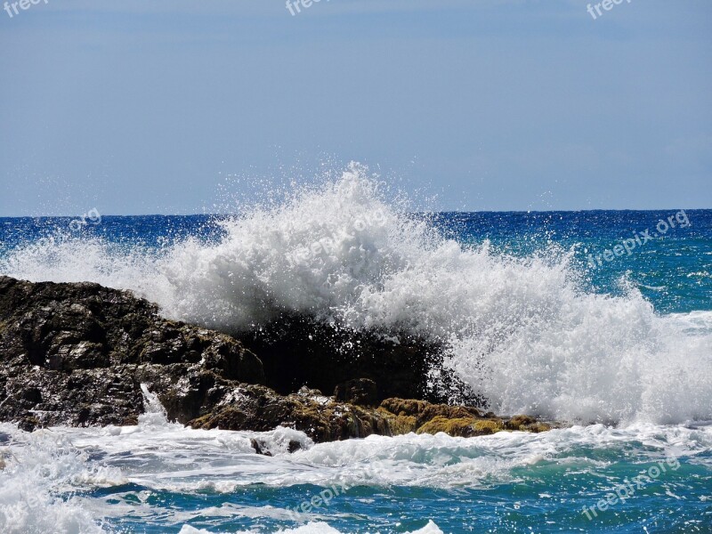 Sea Spray Water Wave Ocean