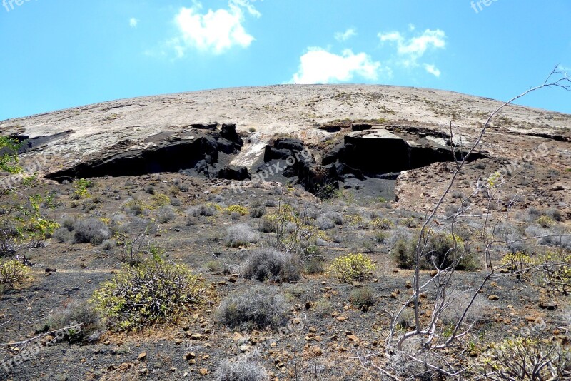 Lanzarote Canary Islands Volcanic Landscape Landscape Nature